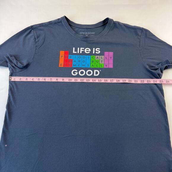 Life Is Elementally Good Short Sleeve Crusher Men's t-shirt XL Life is Good - Picture 3 of 7